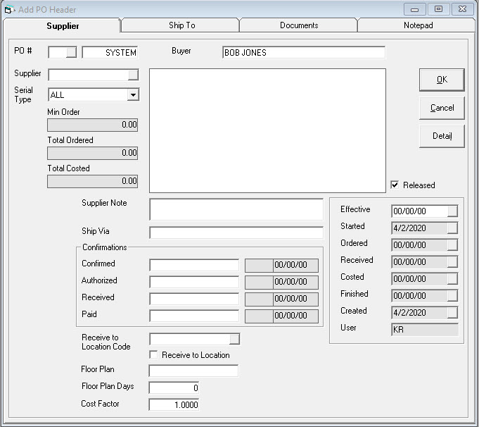Create_PO_PO_Header