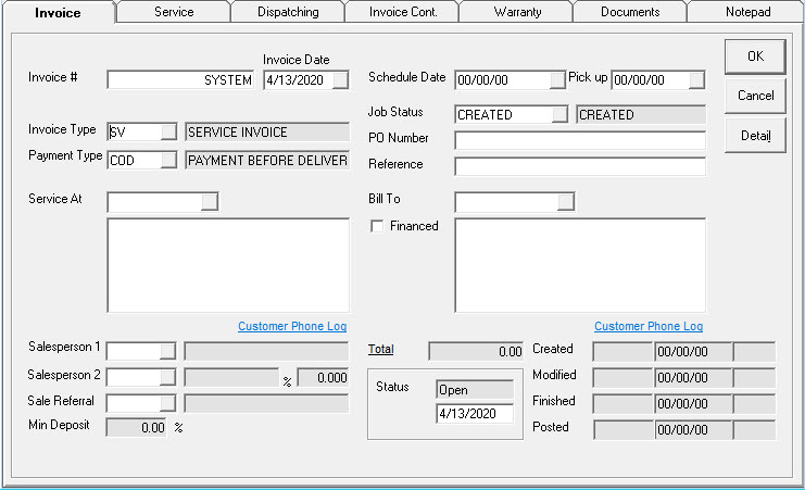 Create_Service_Invoice