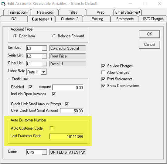 CustomerARVariable