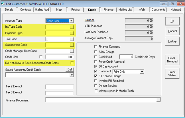 CustomerCreditTab