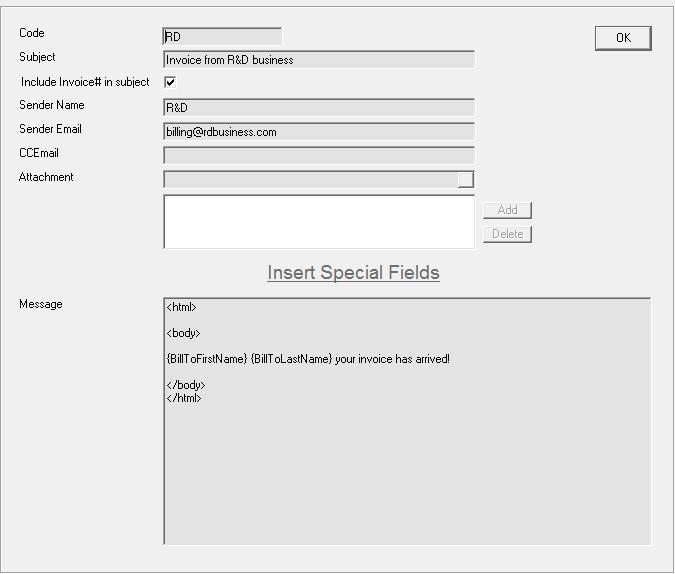 Email Format Details
