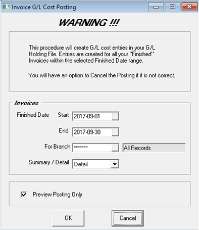 GLCostPostingSelect