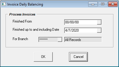 Invoice Daily Balancing
