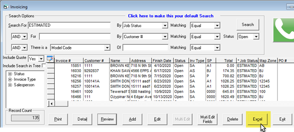 Export to Excel