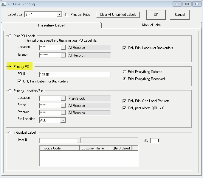 LabelPrintingPrintByLocationBin