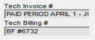 Labor Reconcile Invoice Detail