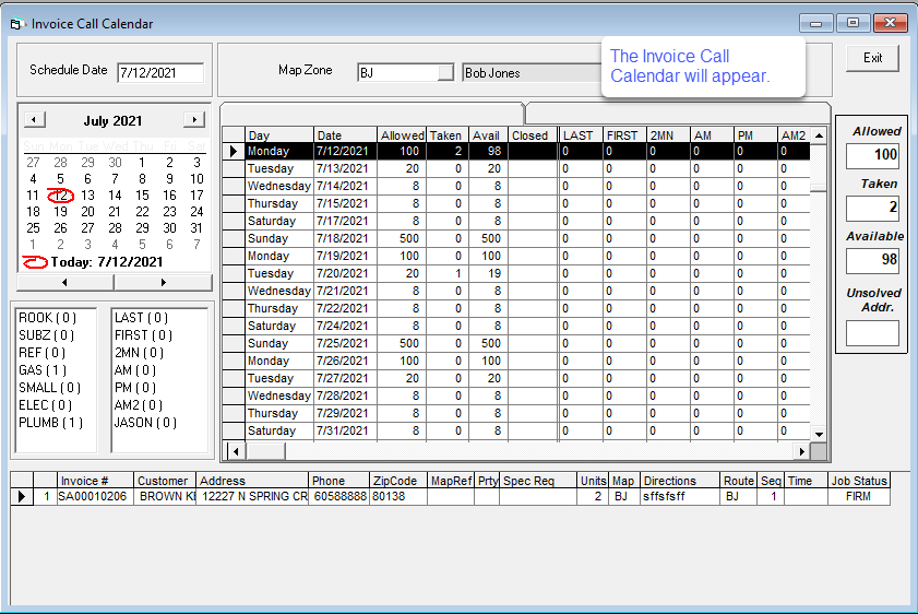 MapZone_2_CallCountCalendar