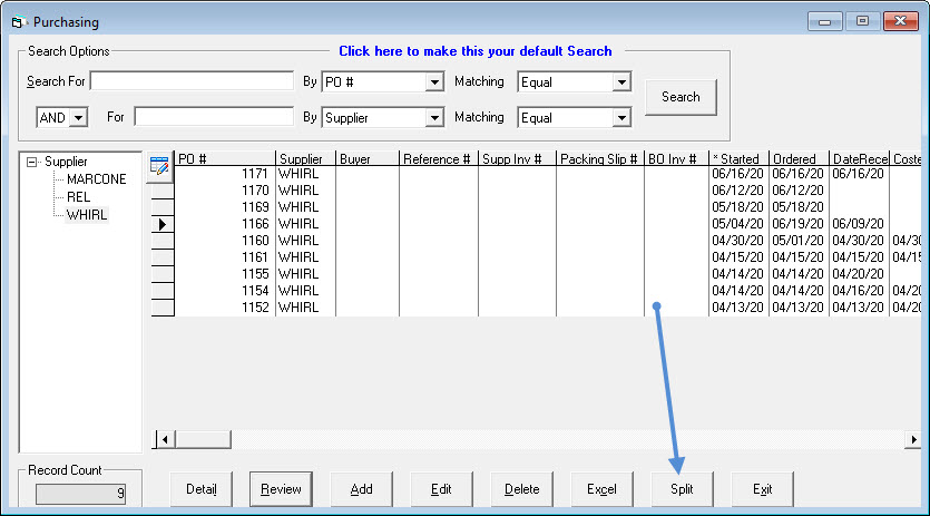 PO_Split_Release_Split_Maintenance