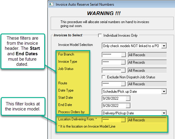 Parameters