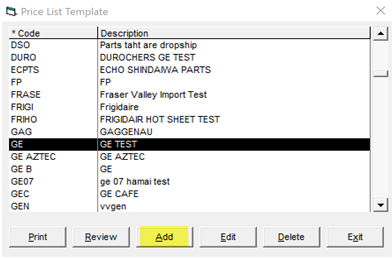 PriceListTemplateTableList