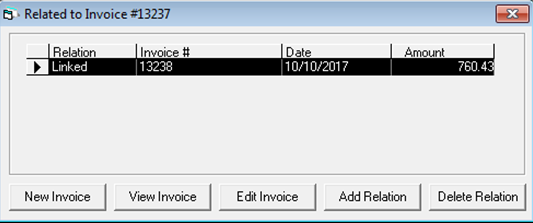 Related Invoice List