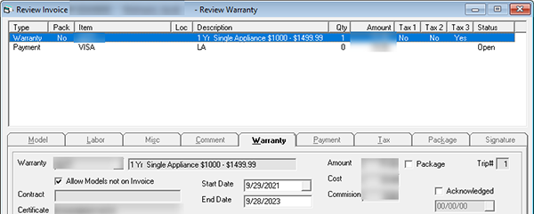 Example Invoice Without Serial