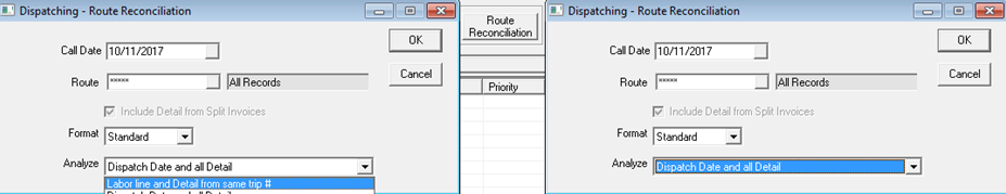 RouteReconciliationSelect