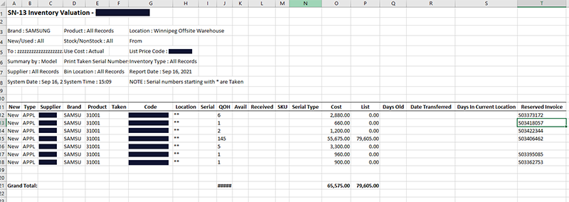 SN13_ExcelReport