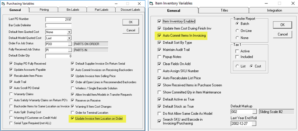ServicePrepVariables